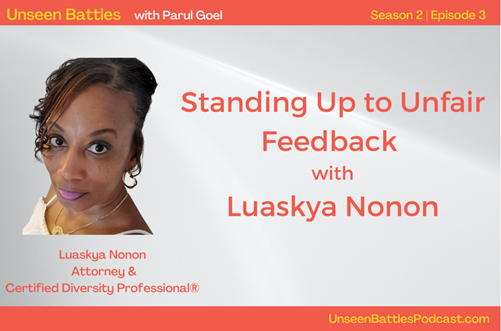 Standing up to unfair feedback podcast